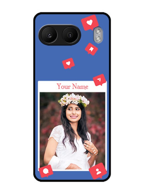Custom OnePlus Nord 4 5G Custom Glass Phone CaseLike Share And Comment Design