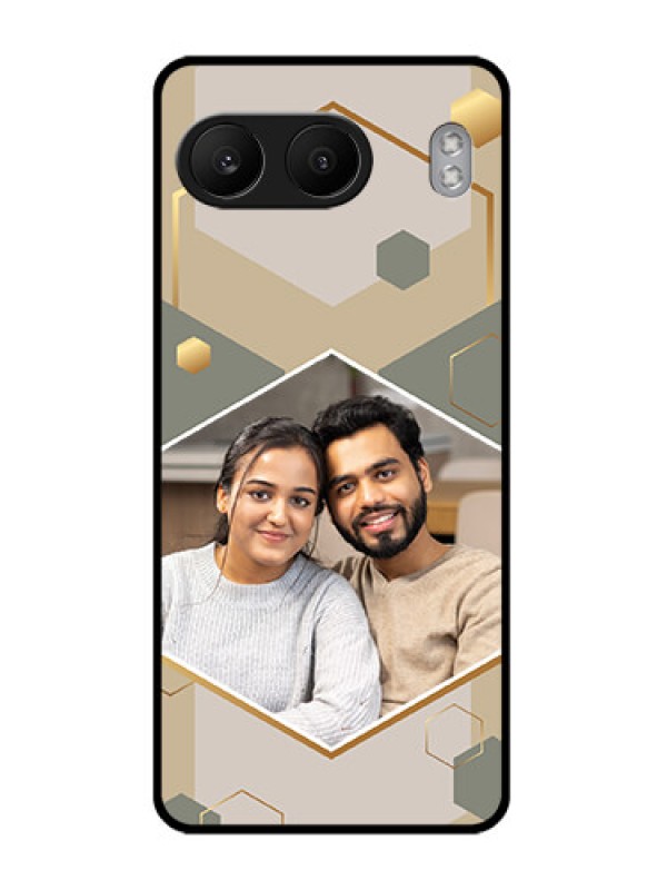 Custom OnePlus Nord 4 5G Custom Glass Phone CaseStylish Hexagon Pattern Design