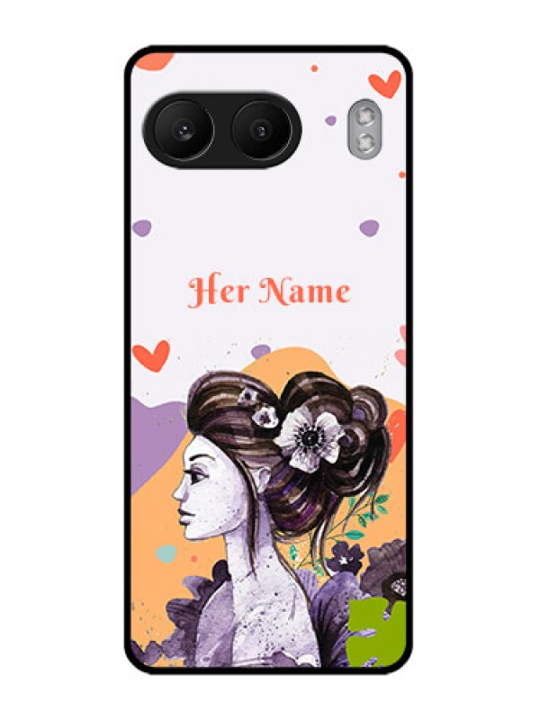 Custom OnePlus Nord 4 5G Custom Glass Phone CaseWoman And Nature Design