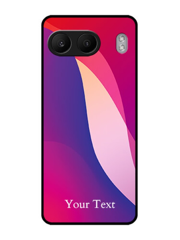 Custom OnePlus Nord 4 5G Custom Glass Phone CaseDigital Abstract Overlap Design