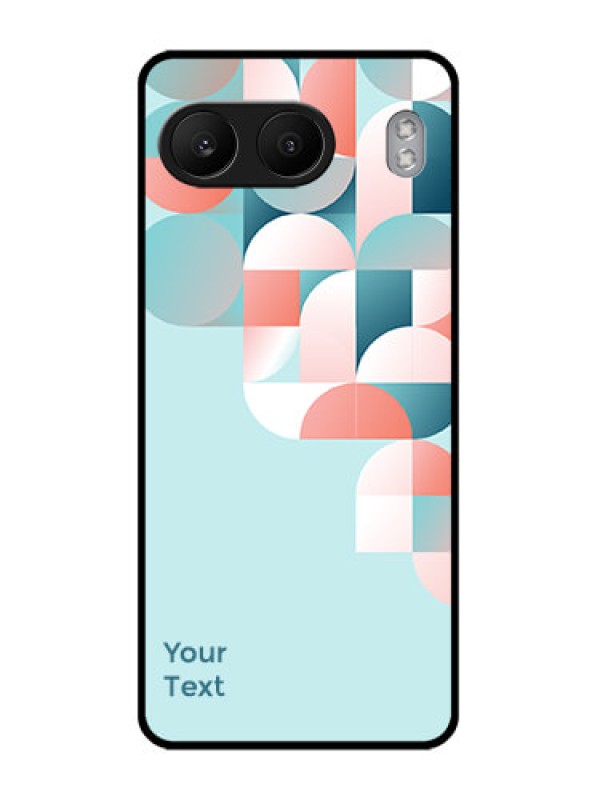 Custom OnePlus Nord 4 5G Custom Glass Phone CaseStylish Semi - Circle Pattern Design