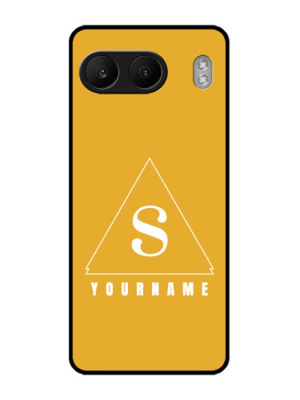 Custom OnePlus Nord 4 5G Custom Glass Phone CaseSimple Triangle Design