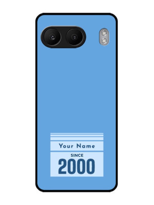 Custom OnePlus Nord 4 5G Custom Glass Phone CaseCustom Year Of Birth Design