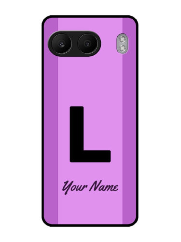 Custom OnePlus Nord 4 5G Custom Glass Phone CaseTricolor Custom Text Design