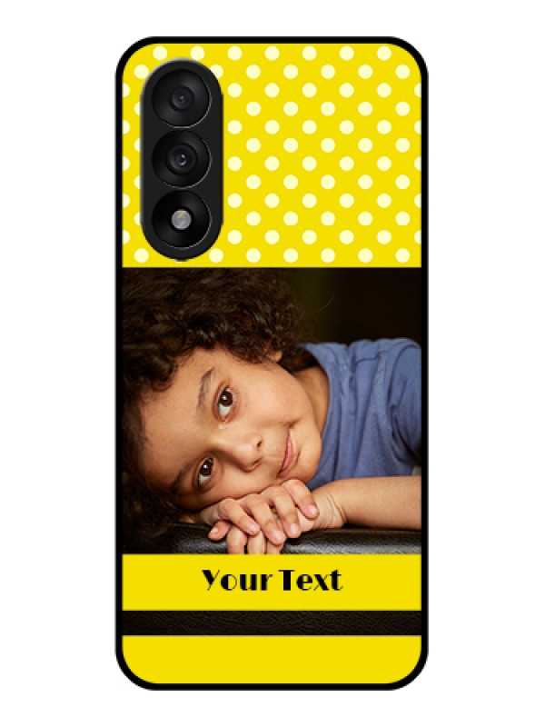 Custom OnePlus Nord 5 5G Custom Glass Phone Case - Bright Yellow Case Design