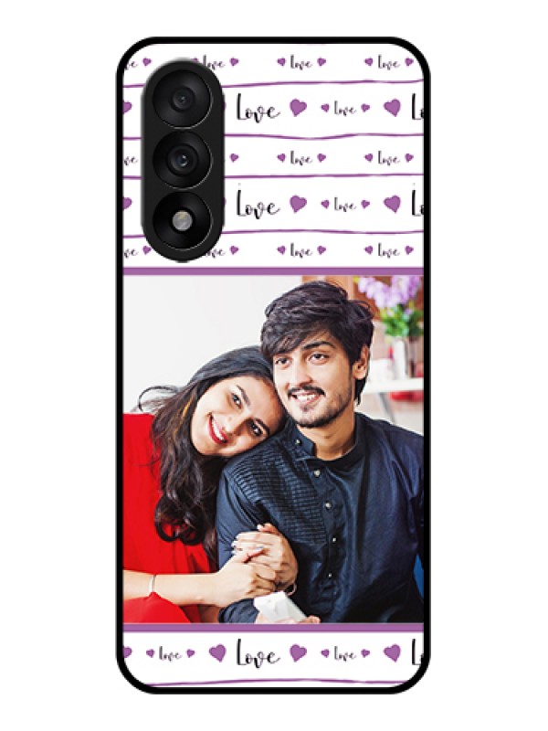 Custom OnePlus Nord 5 5G Custom Glass Phone Case - Couples Heart Design