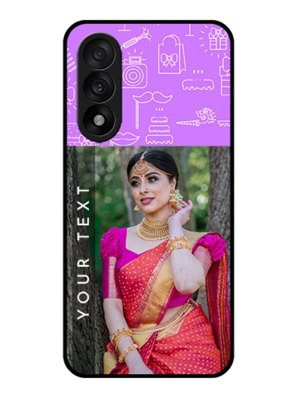 Custom OnePlus Nord 5 5G Custom Glass Phone Case - Birthday Icons Design