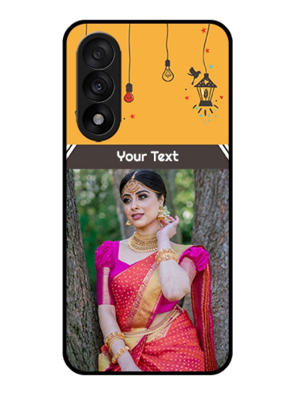 Custom OnePlus Nord 5 5G Custom Glass Phone Case - With Family Picture And Icons