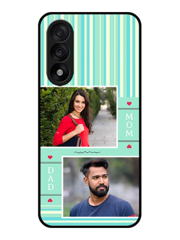 Custom OnePlus Nord 5 5G Custom Glass Phone Case - Mom & Dad Pic Design