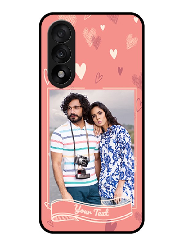 Custom OnePlus Nord 5 5G Custom Glass Phone Case - Love Doodle Art Design