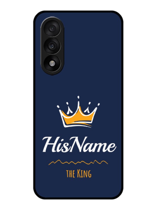 Custom OnePlus Nord 5 5G Custom Glass Phone Case - King With Name Design