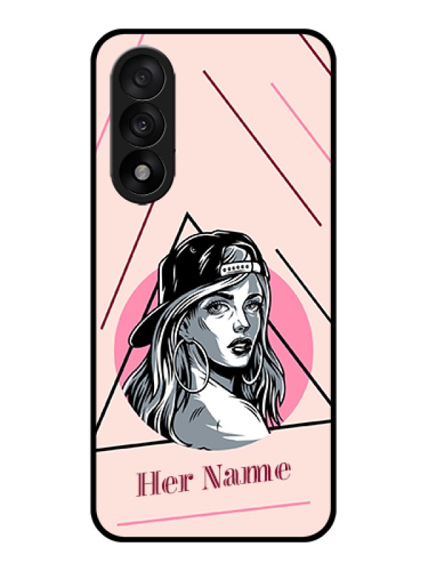 Custom OnePlus Nord 5 5G Custom Glass Phone Case - Rockstar Girl Design