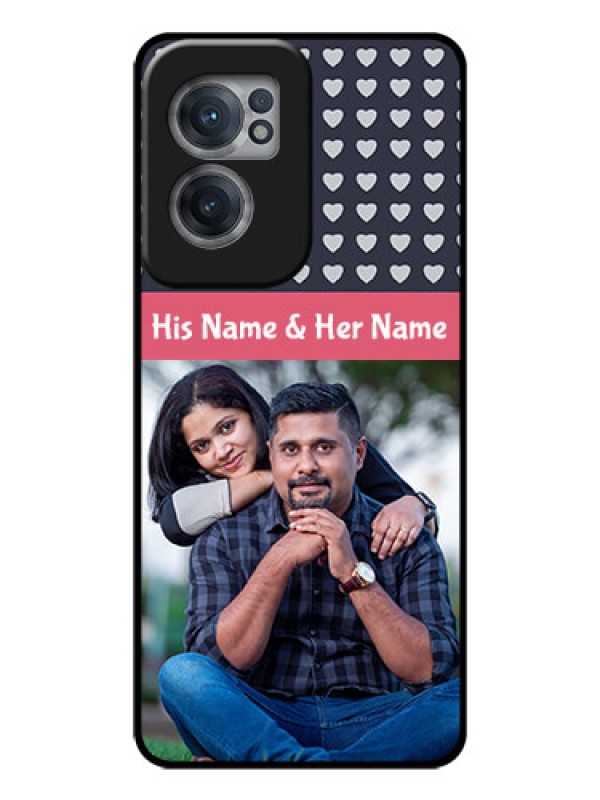 Custom OnePlus Nord CE 2 5G Custom Glass Mobile Case - Love Symbols Design
