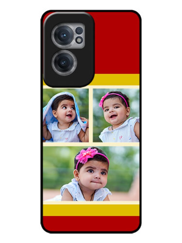 Custom OnePlus Nord CE 2 5G Custom Glass Mobile Case - Multiple Pic Upload Design