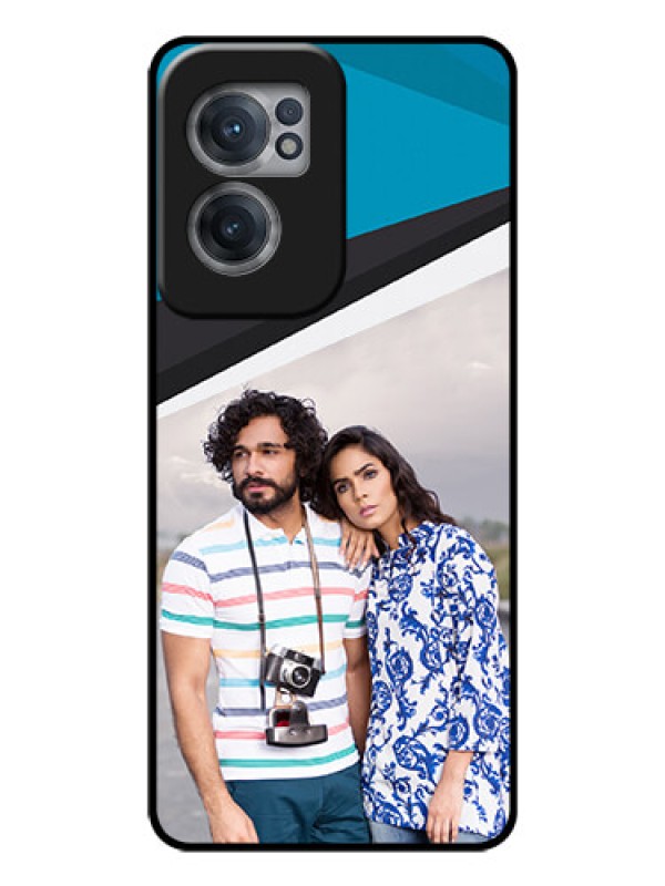 Custom OnePlus Nord CE 2 5G Photo Printing on Glass Case - Simple Pattern Photo Upload Design