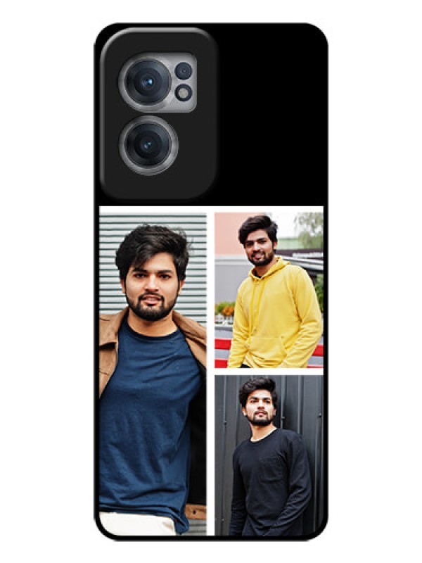 Custom OnePlus Nord CE 2 5G Photo Printing on Glass Case - Upload Multiple Picture Design
