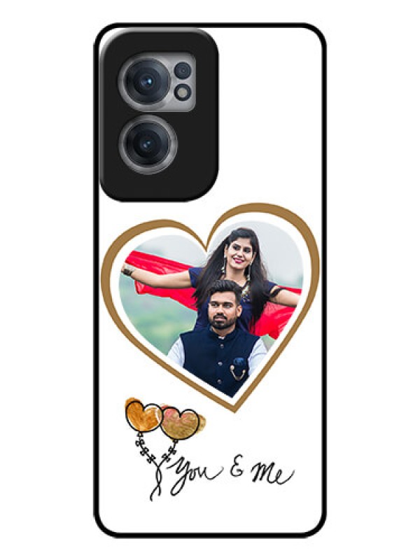 Custom OnePlus Nord CE 2 5G Custom Glass Mobile Case - You & Me Design