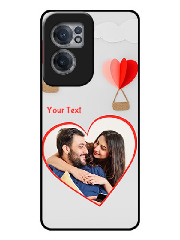 Custom OnePlus Nord CE 2 5G Custom Glass Mobile Case - Parachute Love Design