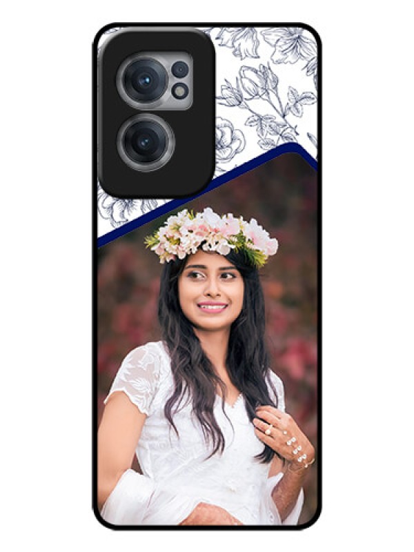 Custom OnePlus Nord CE 2 5G Personalized Glass Phone Case - Premium Floral Design