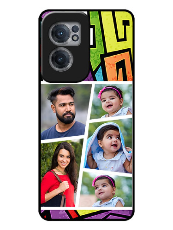 Custom OnePlus Nord CE 2 5G Custom Glass Phone Case - Graffiti pattern Design