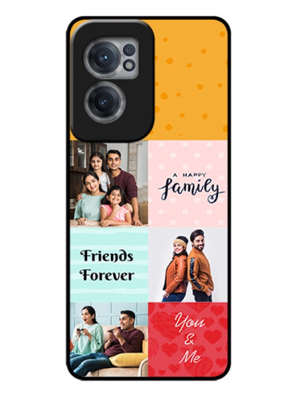 Custom OnePlus Nord CE 2 5G Personalized Glass Phone Case - Images with Quotes Design