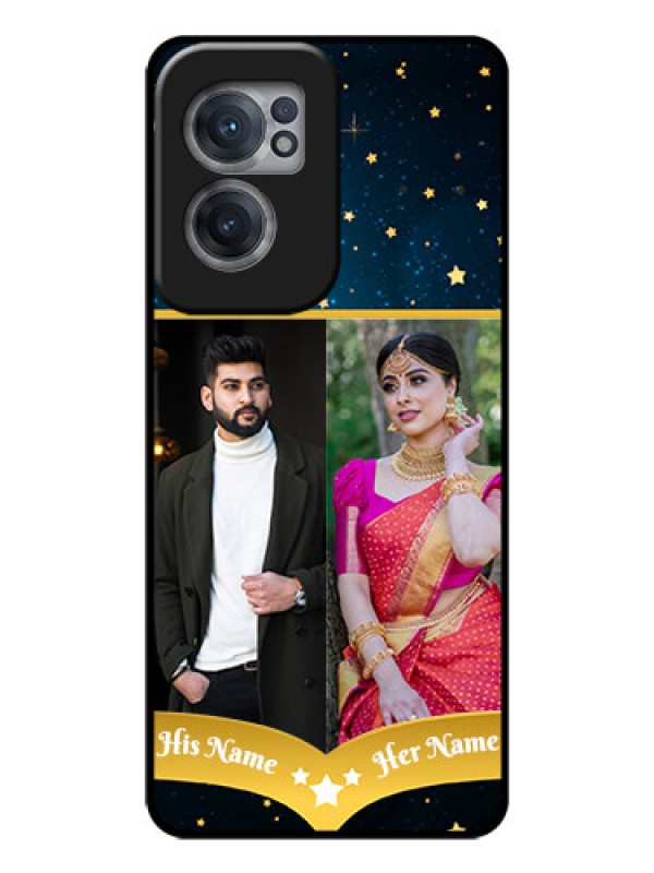 Custom OnePlus Nord CE 2 5G Custom Glass Phone Case - Galaxy Stars Backdrop Design