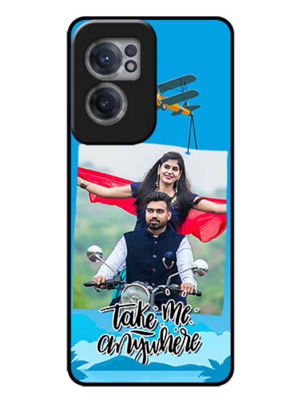 Custom OnePlus Nord CE 2 5G Custom Glass Mobile Case - Traveller Design
