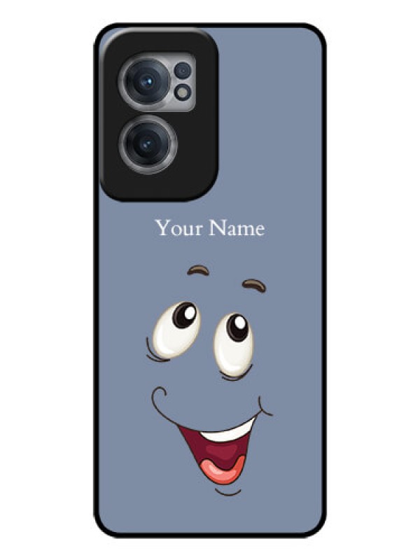 Custom OnePlus Nord CE 2 5G Photo Printing on Glass Case - Laughing Cartoon Face Design