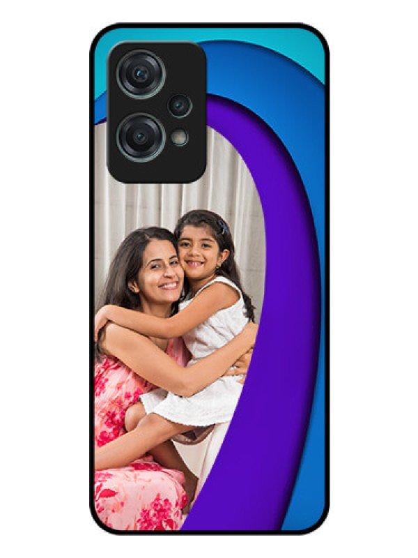 Custom Nord CE 2 Lite 5G Photo Printing on Glass Case - Simple Pattern Design