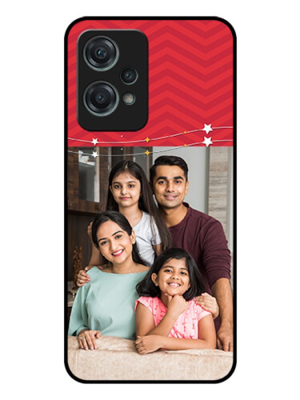 Custom Nord CE 2 Lite 5G Personalized Glass Phone Case - Happy Family Design