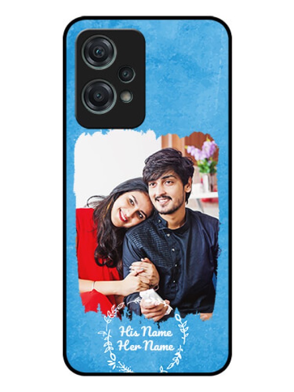 Custom OnePlus Nord Ce 2 Lite 5G Custom Glass Phone Case - Blue Color Vintage Design