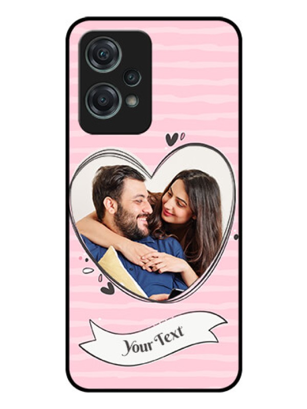 Custom Nord CE 2 Lite 5G Custom Glass Phone Case - Vintage Heart Design