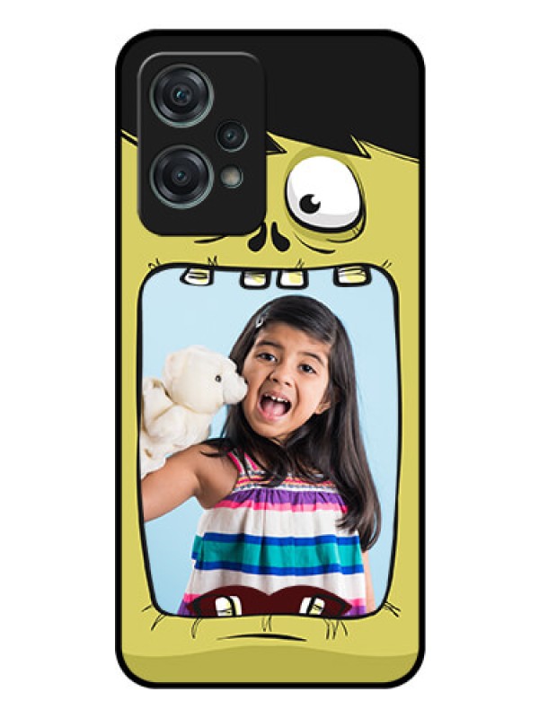Custom Nord CE 2 Lite 5G Personalized Glass Phone Case - Cartoon monster back case Design