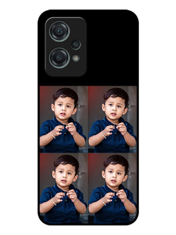 Custom Nord CE 2 Lite 5G 4 Image Holder on Glass Mobile Cover
