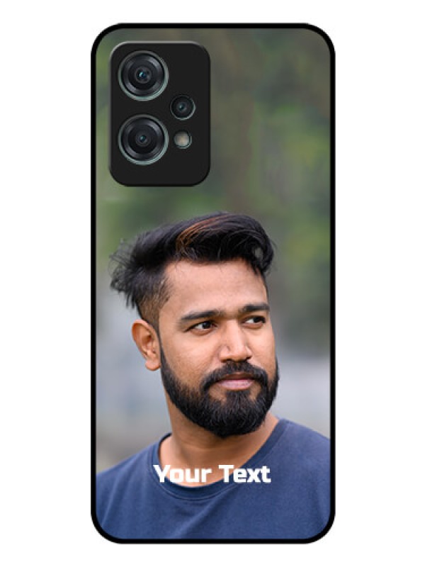 Custom Nord CE 2 Lite 5G Glass Mobile Cover: Photo with Text