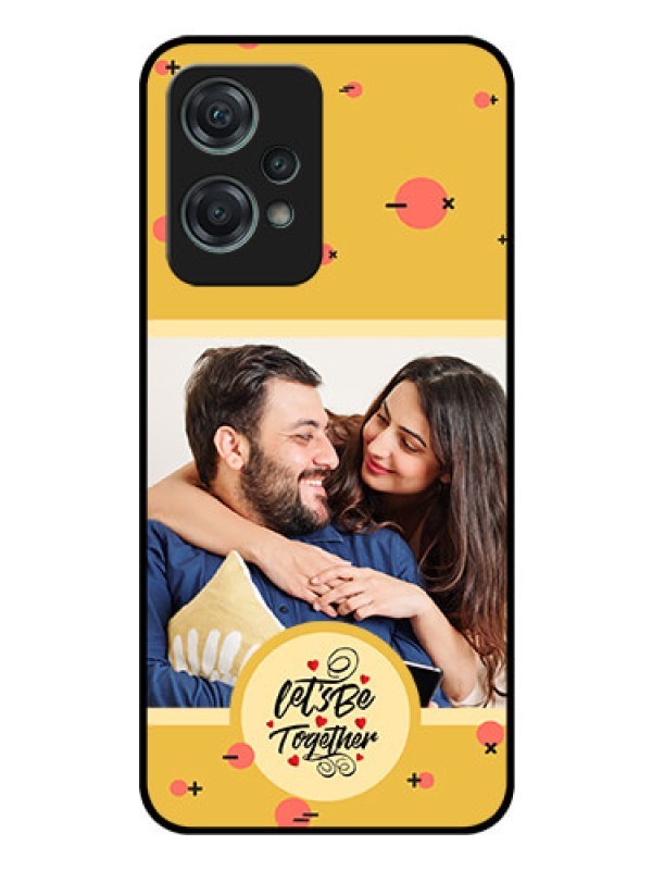 Custom OnePlus Nord CE 2 Lite 5G Photo Printing on Glass Case - Lets be Together Design