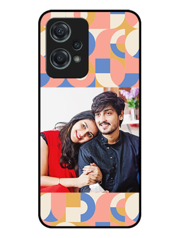 Custom OnePlus Nord CE 2 Lite 5G Photo Printing on Glass Case - Semi-circle Maze Pattern Design