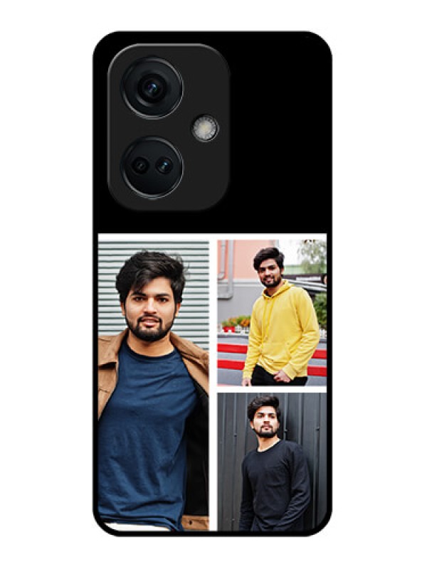 Custom OnePlus Nord CE 3 5G Photo Printing on Glass Case - Upload Multiple Picture Design