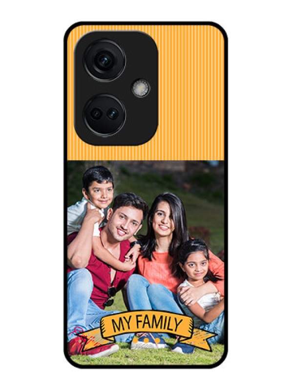 Custom OnePlus Nord CE 3 5G Custom Glass Phone Case - My Family Design