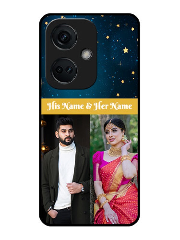 Custom OnePlus Nord CE 3 5G Custom Glass Phone Case - Galaxy Stars Backdrop Design