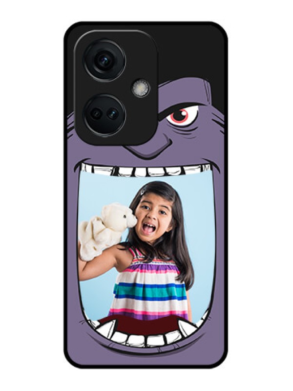 Custom OnePlus Nord CE 3 5G Custom Glass Phone Case - Angry Monster Design