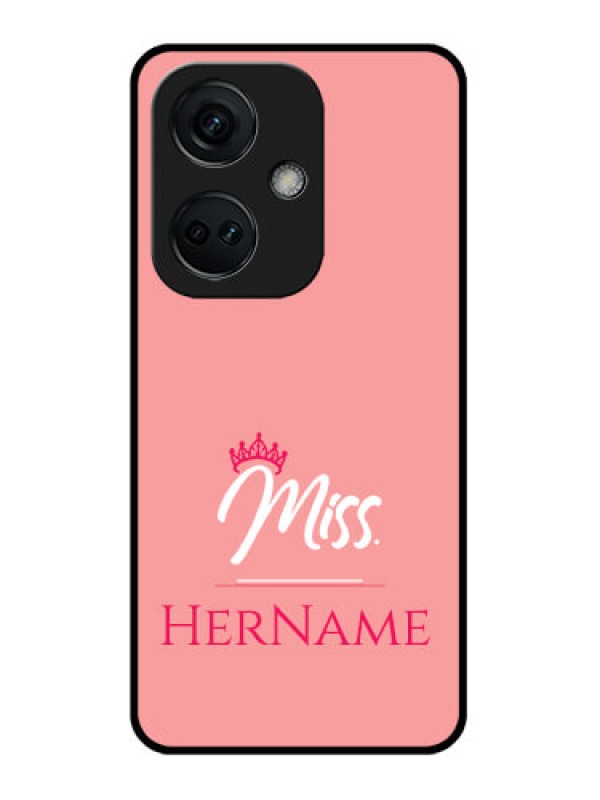 Custom OnePlus Nord CE 3 5G Custom Glass Phone Case Mrs with Name