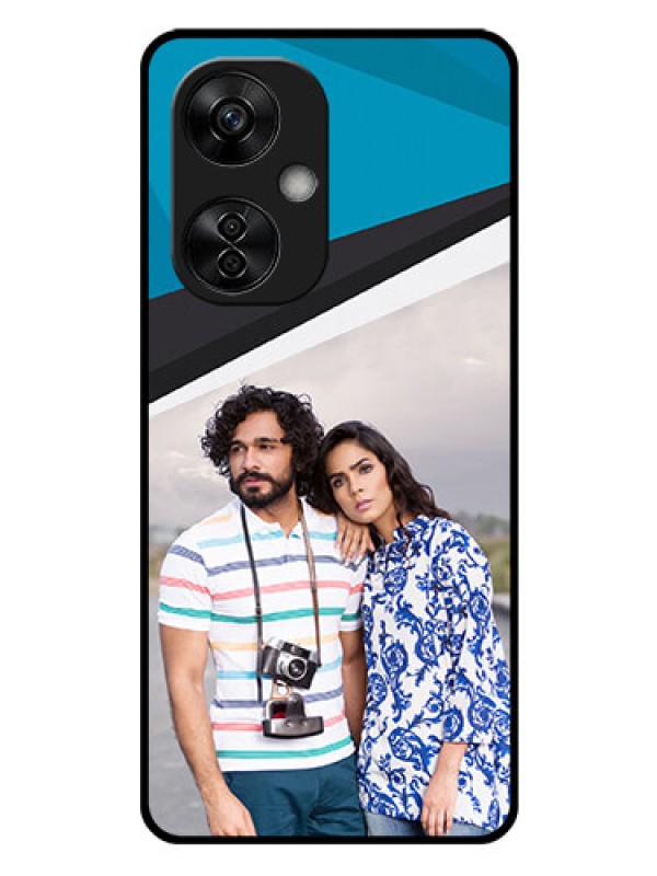 Custom OnePlus Nord CE 3 Lite 5G Photo Printing on Glass Case - Simple Pattern Photo Upload Design