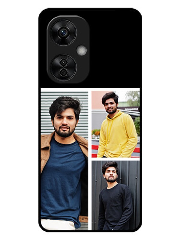 Custom OnePlus Nord CE 3 Lite 5G Photo Printing on Glass Case - Upload Multiple Picture Design