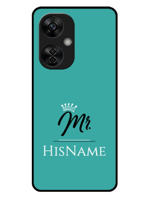 Custom OnePlus Nord CE 3 Lite 5G Custom Glass Phone Case Mr with Name