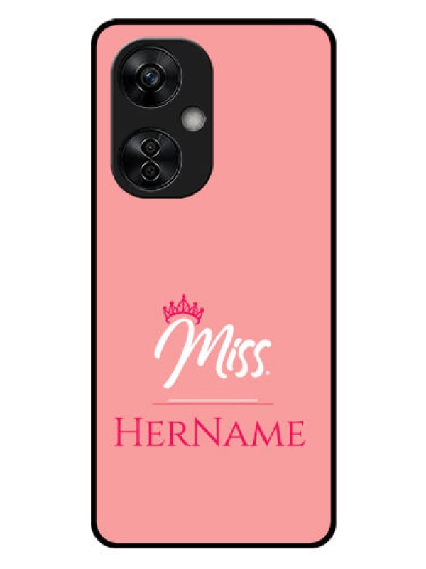 Custom OnePlus Nord CE 3 Lite 5G Custom Glass Phone Case Mrs with Name