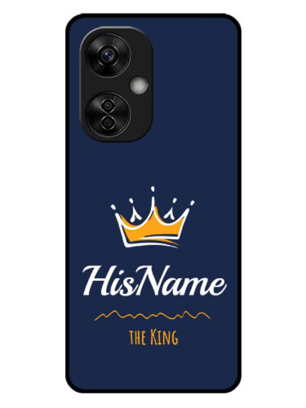 Custom OnePlus Nord CE 3 Lite 5G Glass Phone Case King with Name