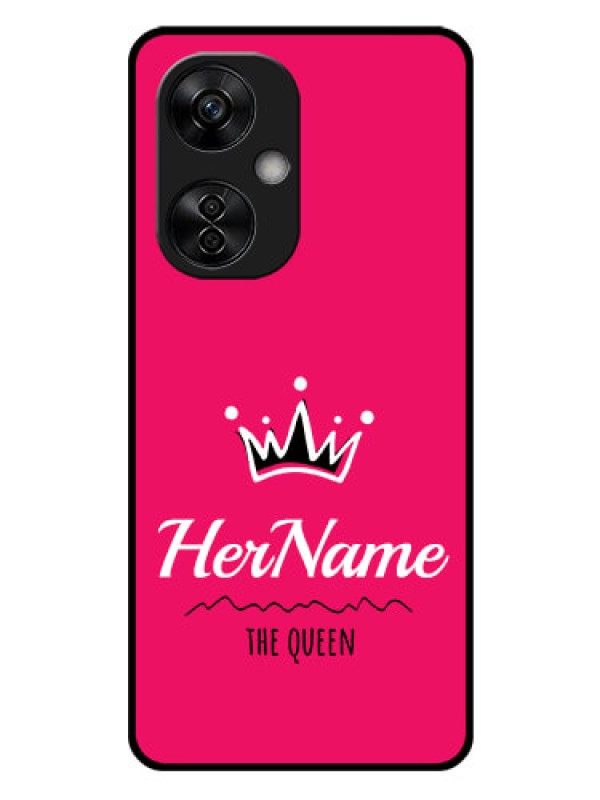 Custom OnePlus Nord CE 3 Lite 5G Glass Phone Case Queen with Name