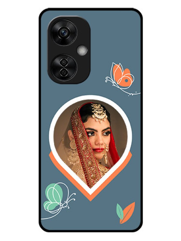 Custom OnePlus Nord CE 3 Lite 5G Custom Glass Mobile Case - Droplet Butterflies Design