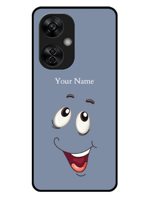 Custom OnePlus Nord CE 3 Lite 5G Photo Printing on Glass Case - Laughing Cartoon Face Design